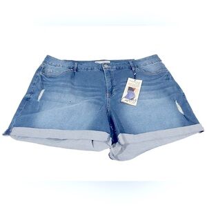 Bag260. NWT Royalty For Me Curvy Fit Cuffed Ultra High Waisted/Rise Shorts 20W